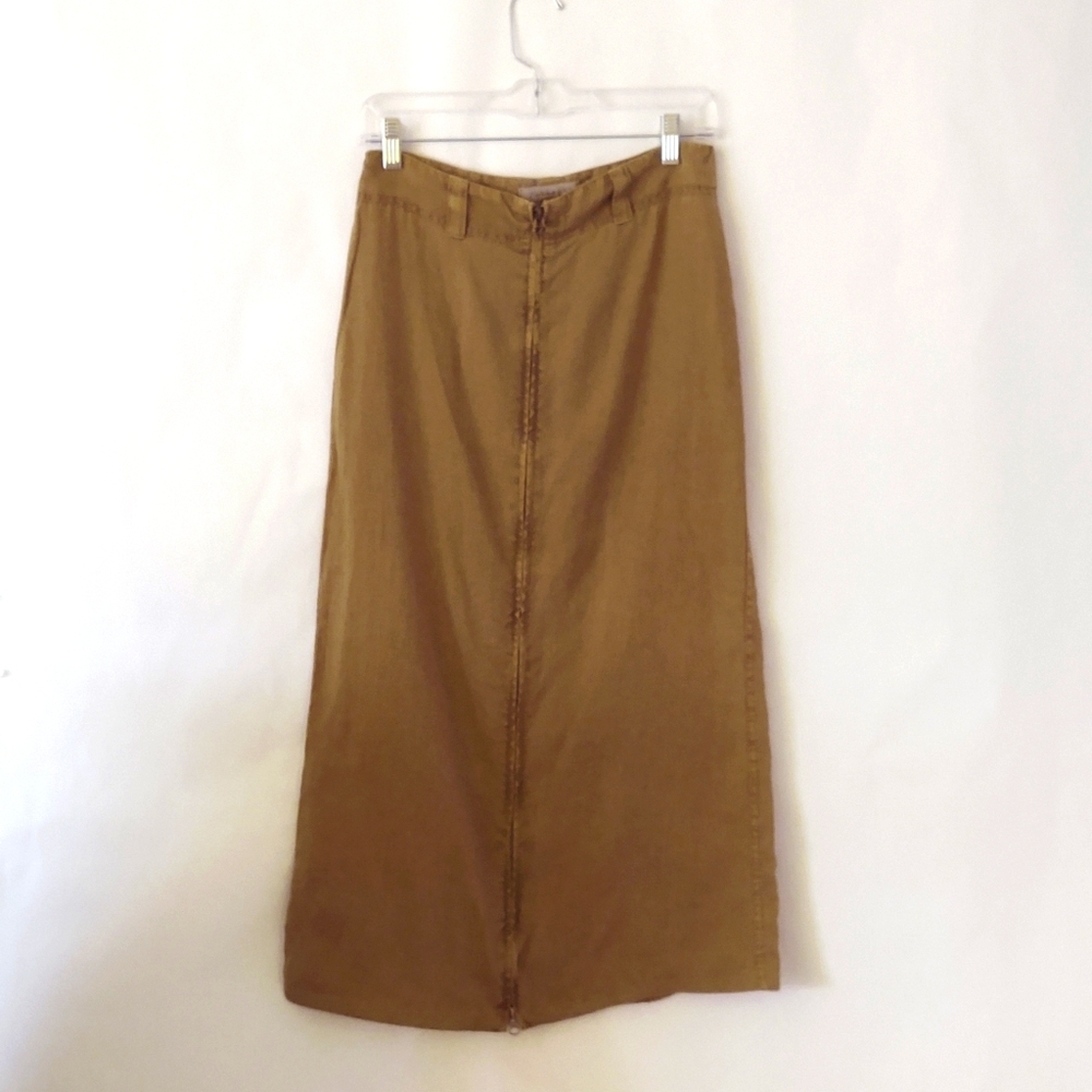 Theodore Beverly Hills linen long skirt size S